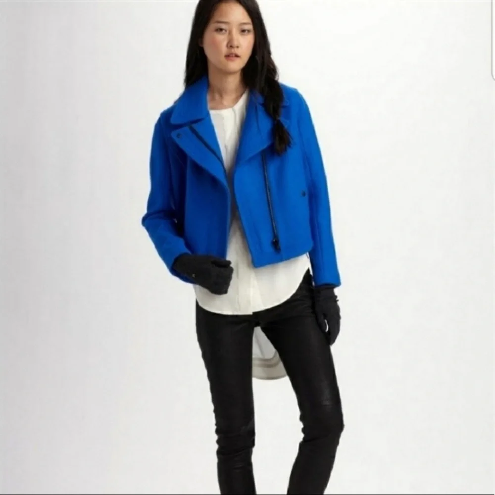 - rag & bone Grosvenor Wool Moto Jacket